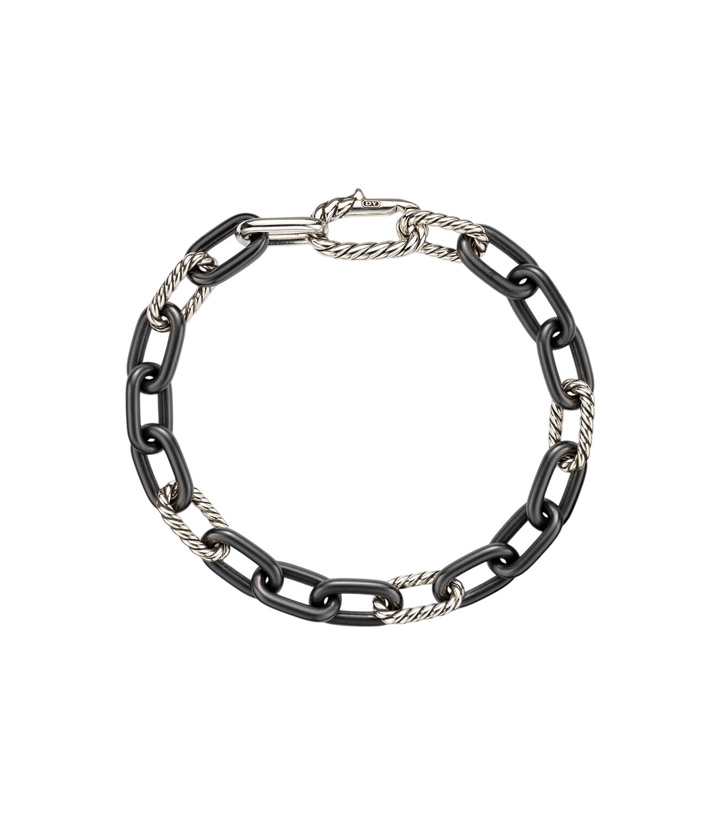 Photo: David Yurman DY Madison® titanium and sterling silver chain bracelet
