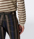 Versace Striped straight jeans