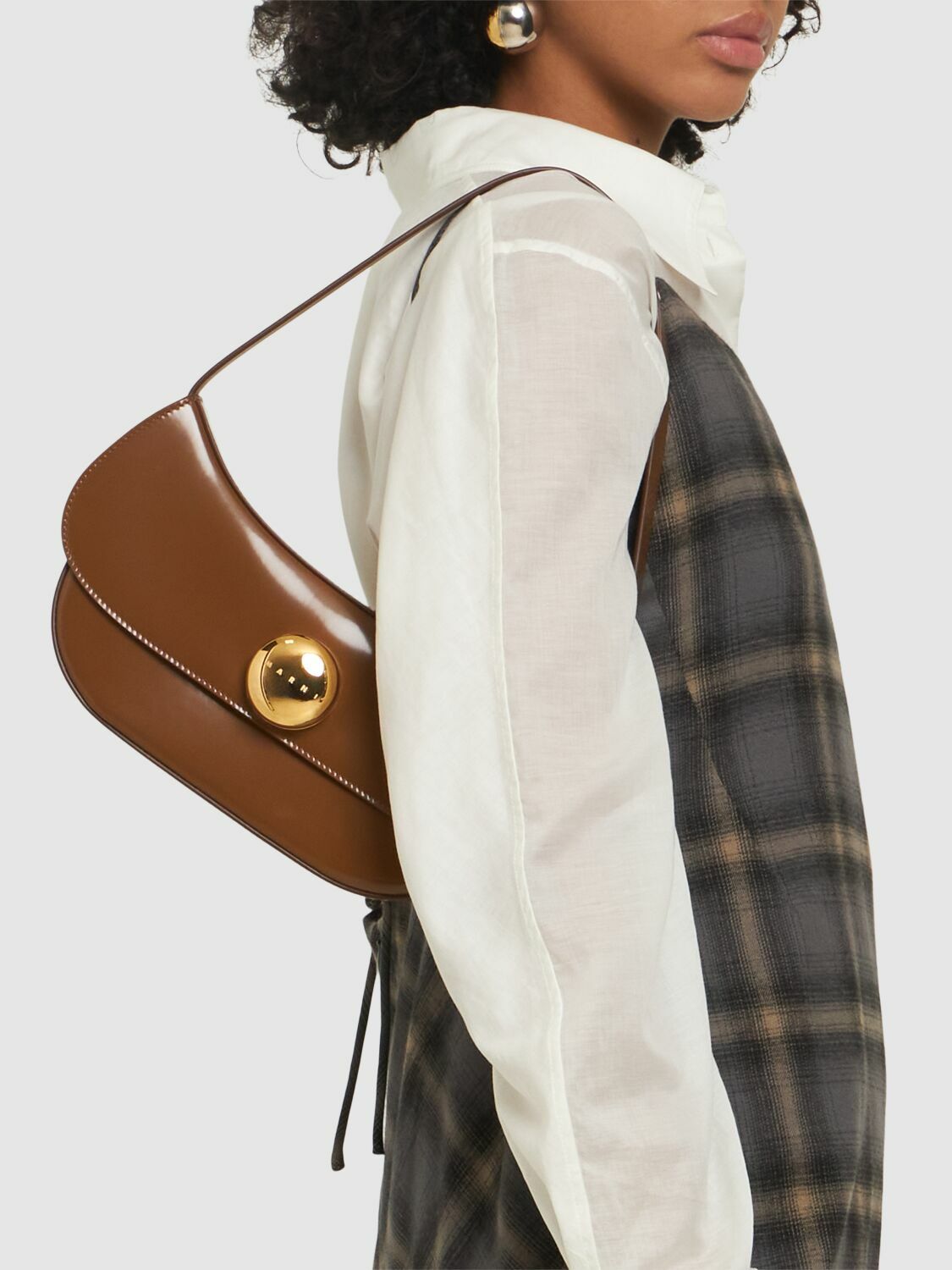 MARNI Medium Butterfly Leather Shoulder Bag Marni