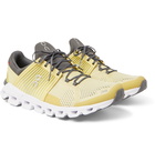 On - Cloudswift Rubber-Trimmed Mesh Running Sneakers - Yellow