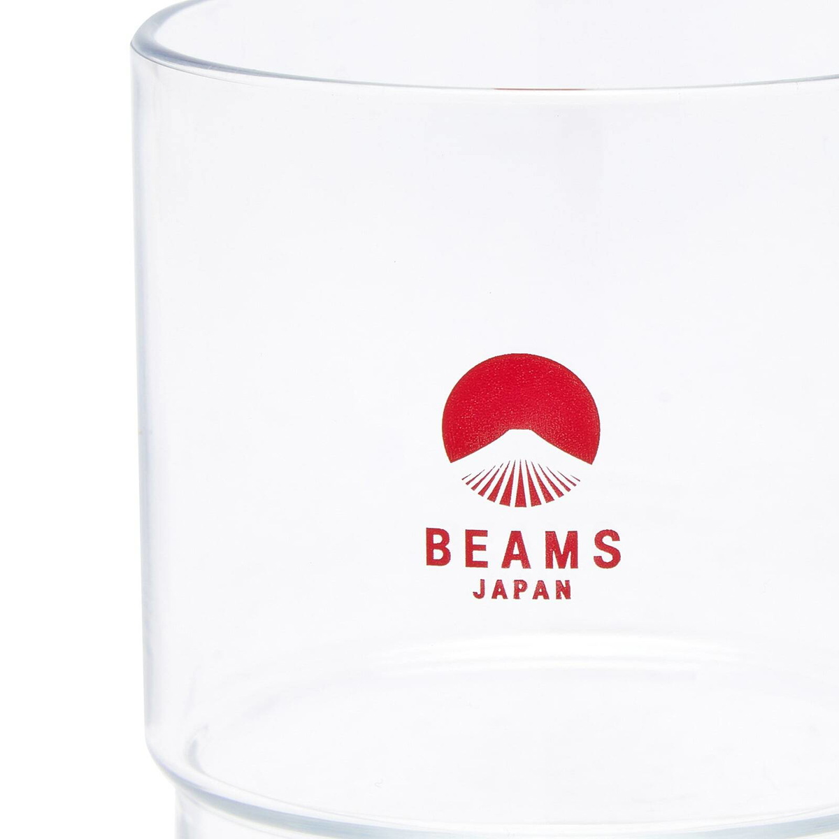 BEAMS JAPAN Stacking Mug in Clear/Red