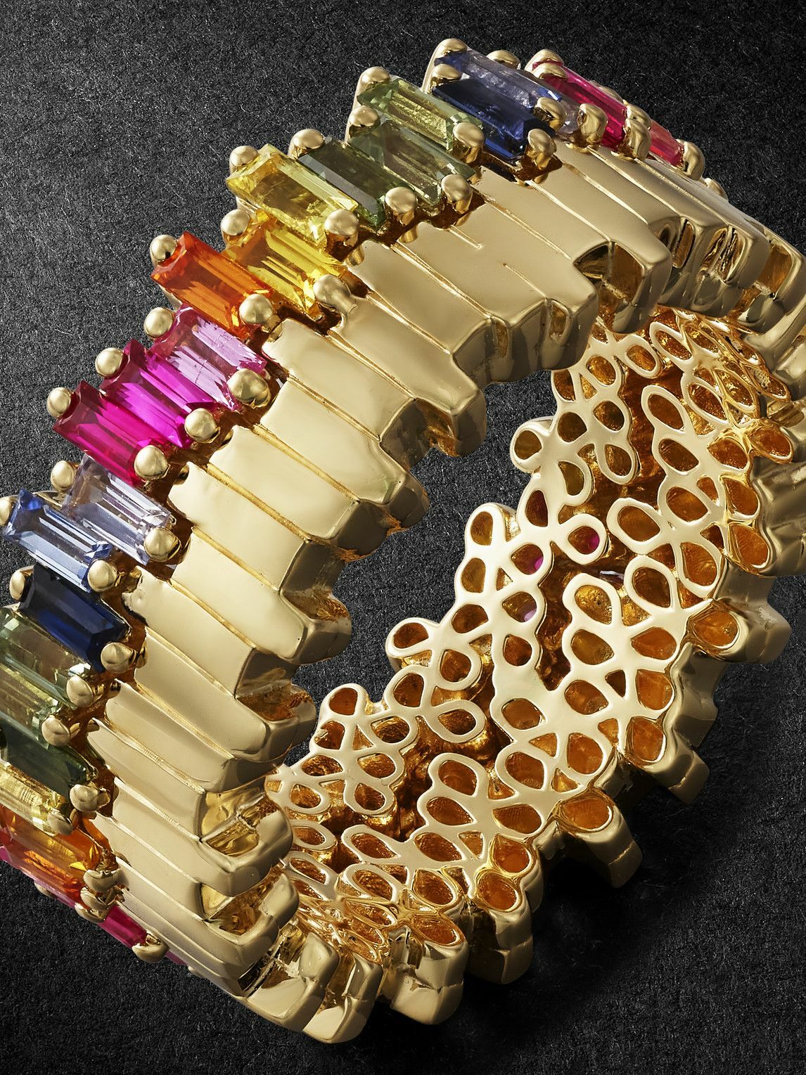 Suzanne Kalan - Yellow Gold Sapphire Ring - Gold