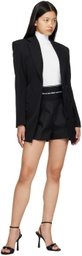 Alexander Wang Black Pleated Shorts