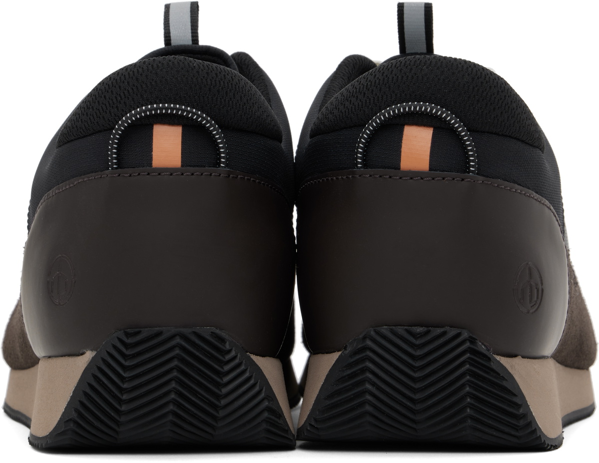 rag & bone Black & Brown Pursuit Retro Runner Sneakers