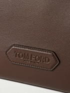 TOM FORD - Logo-Debossed Leather Messenger Bag