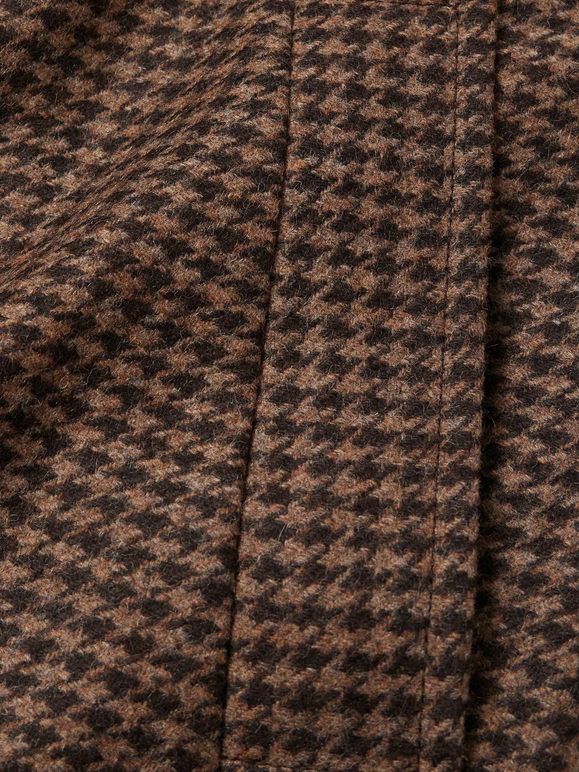 Nudie Jeans - Will Houndstooth Wool-Blend Coat - Brown