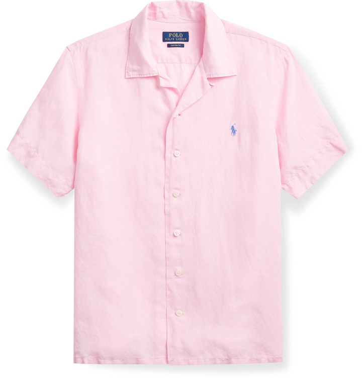 Photo: Polo Ralph Lauren - Camp-Collar Linen, Lyocell and Cotton-Blend Shirt - Pink