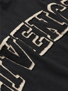 Givenchy - Oversized Logo-Appliquéd Cotton-Jersey T-Shirt - Black