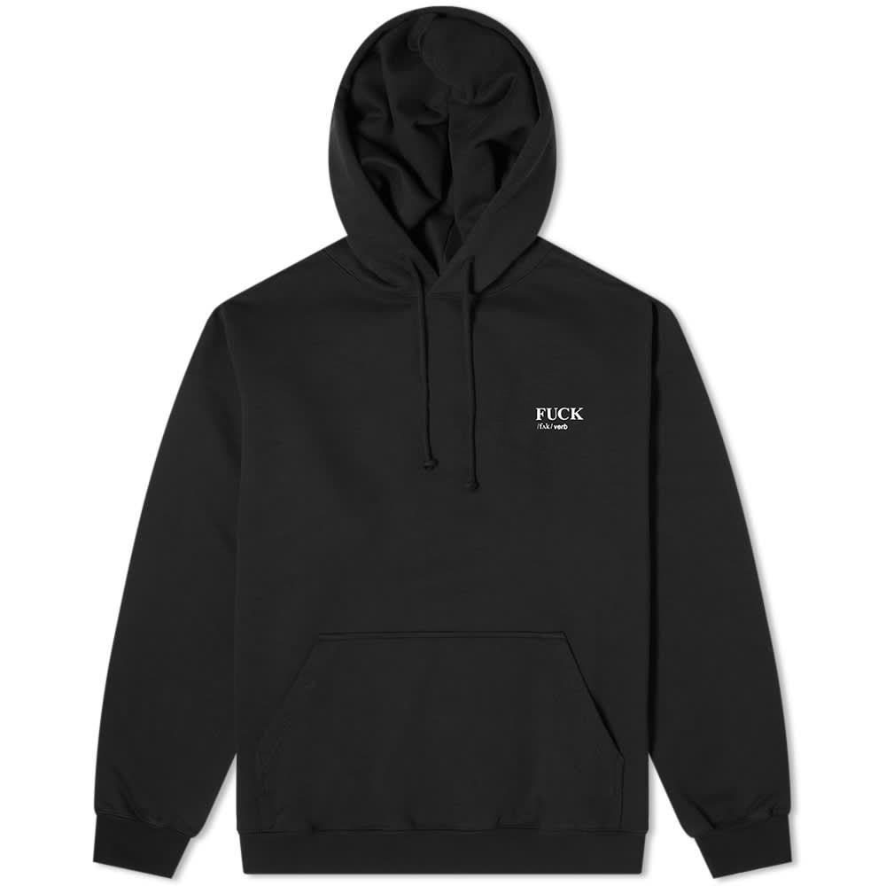 Vetements definition 2024 embroidery hoodie