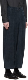Cordera Navy Baggy Trousers