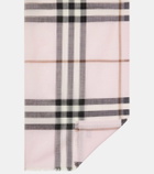Burberry Burberry Check wool and silk scarf