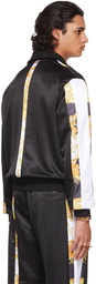 Versace Black Jersey Medusa Renaissance Jacket