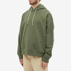 Jil Sander Men's Popover Hoody in Medium Green