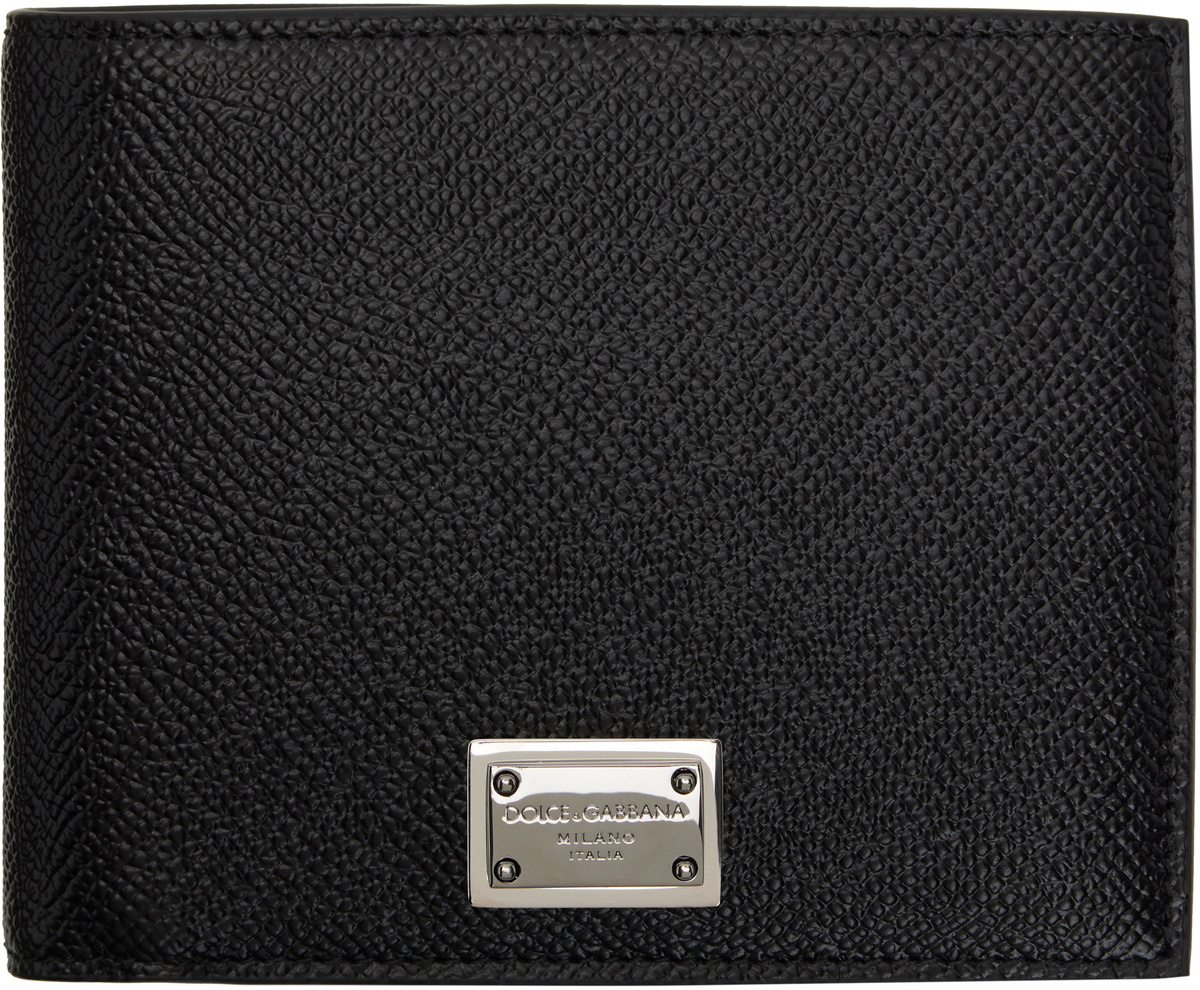 Dolce&Gabbana Black Calfskin Coin Pocket Wallet