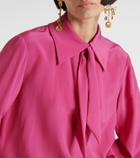 Chloé Tie-neck silk crêpe de chine blouse