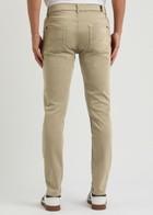 7 For All Mankind Slimmy Tapered Luxe Performance+ Stretch-cotton Chinos Beige