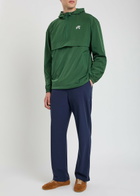 Malbon Ridge Logo Hooded Stretch-shell Anorak Jacket Green