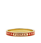 Foundrae - Fuerza 18-Karat Gold and Enamel Ring - Red