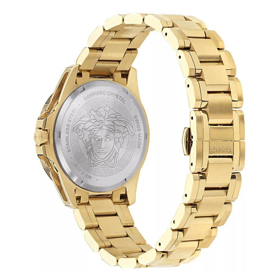 Versace Galaxy Moonphase Quartz Black Dial Mens Watch VE0K00425