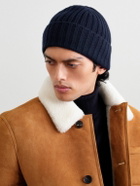 Mr P. - Cairn Ribbed Cashmere Beanie