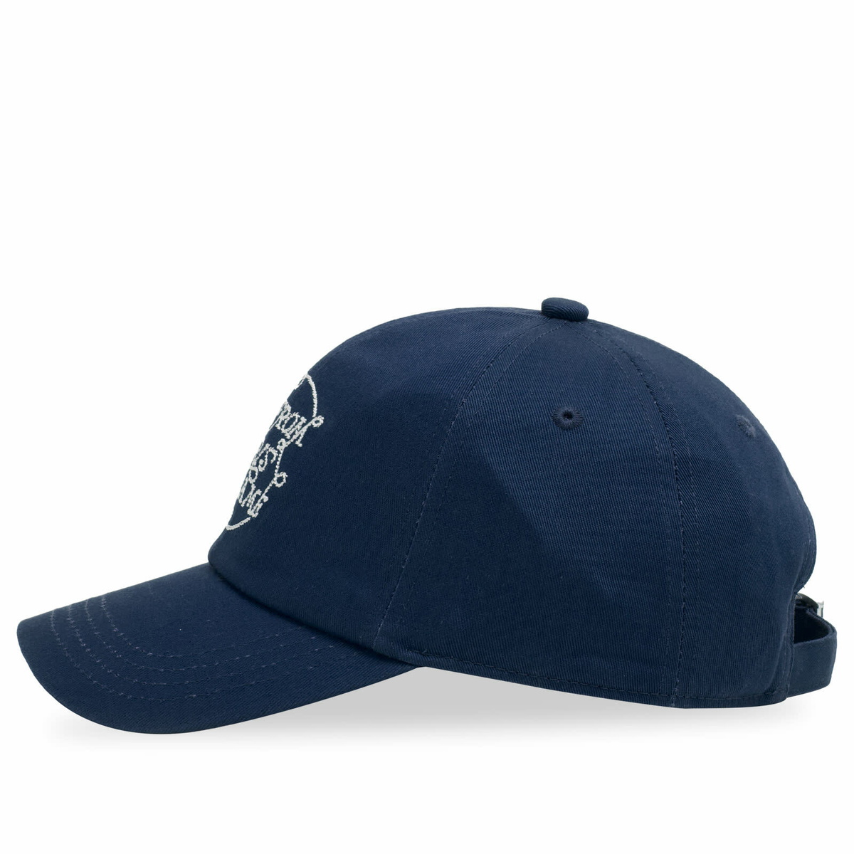 Drôle de Monsieur Men's Braided Slogan Cap in Navy 