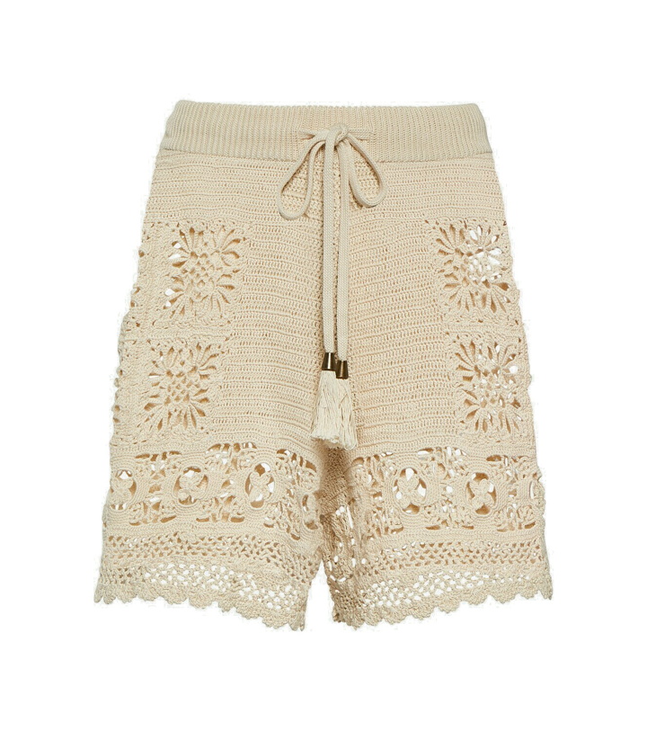 Photo: Zimmermann Chintz crochet shorts