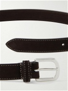 Anderson's - 2.5cm Nubuck Belt - Brown