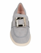 Roger Vivier Womens Loafers Light in Grey
