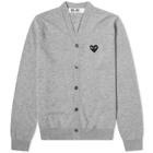 Comme des Garcons Play Black Heart V-Neck Cardigan