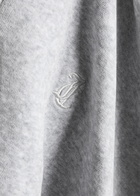 Juicy Couture Halan Hooded Velour Sweatshirt Silver