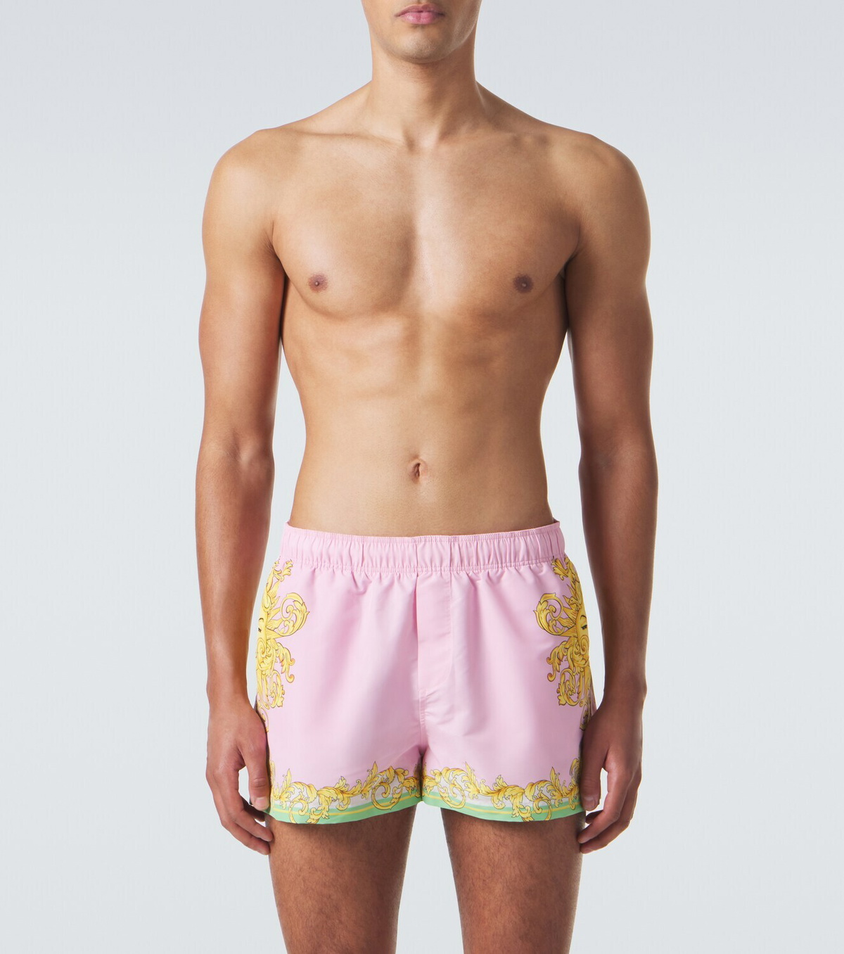 Versace Printed swim trunks