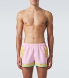 Versace Printed swim trunks