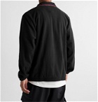 adidas Originals - Adiplore Logo-Appliquéd Shell-Trimmed Fleece Jacket - Black