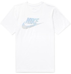 Nike - Sportswear Festival Logo-Print Cotton-Jersey T-Shirt - White