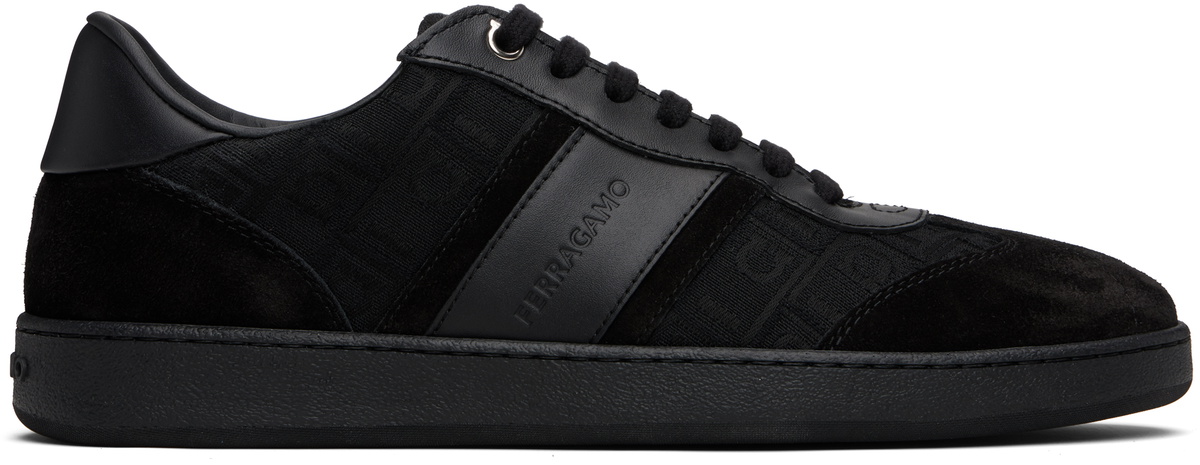Ferragamo White Leather And Mesh Bay Man Sneakers Salvatore