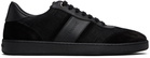 Ferragamo Black Signature Low-Top Sneakers