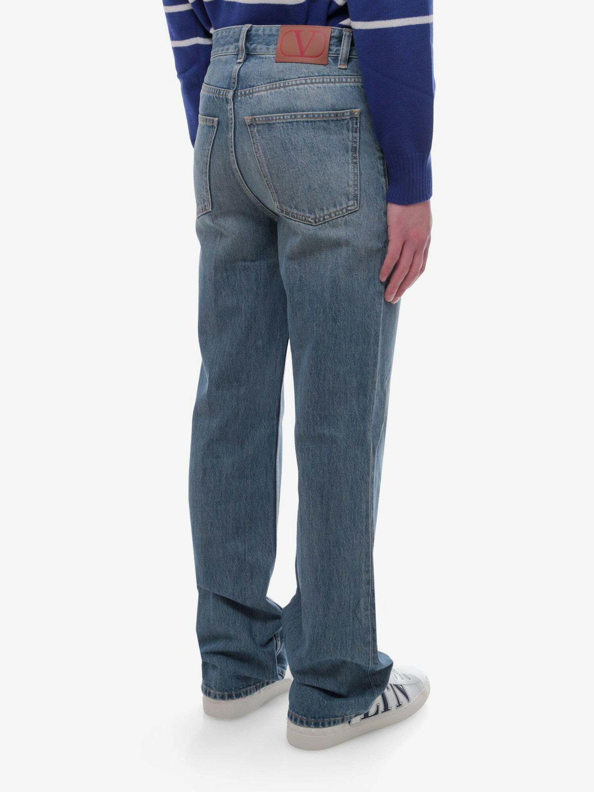 Valentino Blue Cotton Jeans Denim