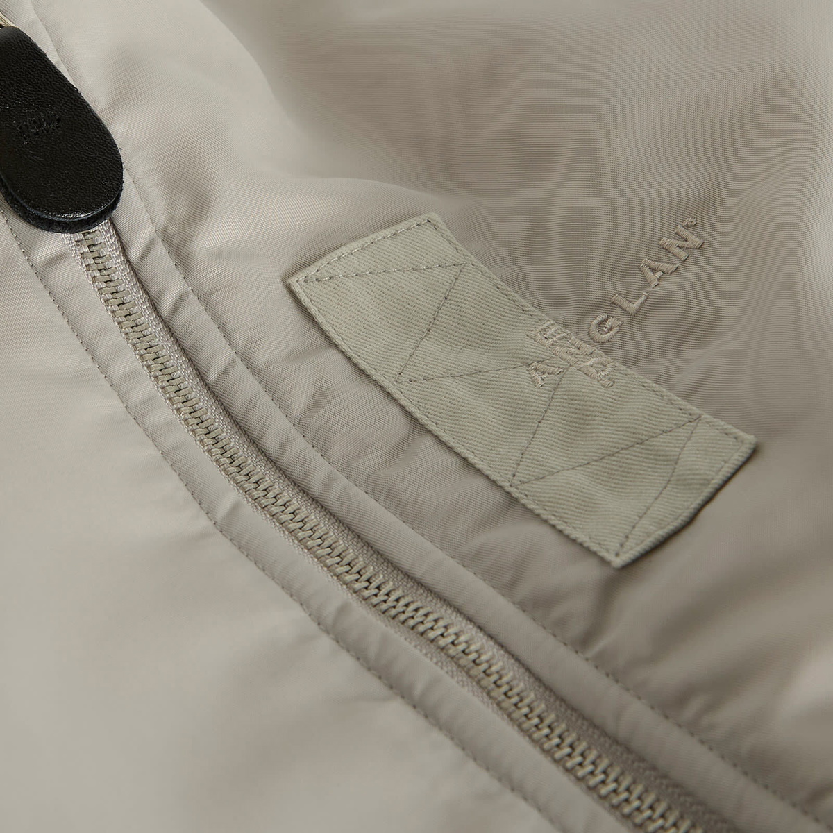 END. x Anglan Parachute Ruched Bomber Jacket in Grey 