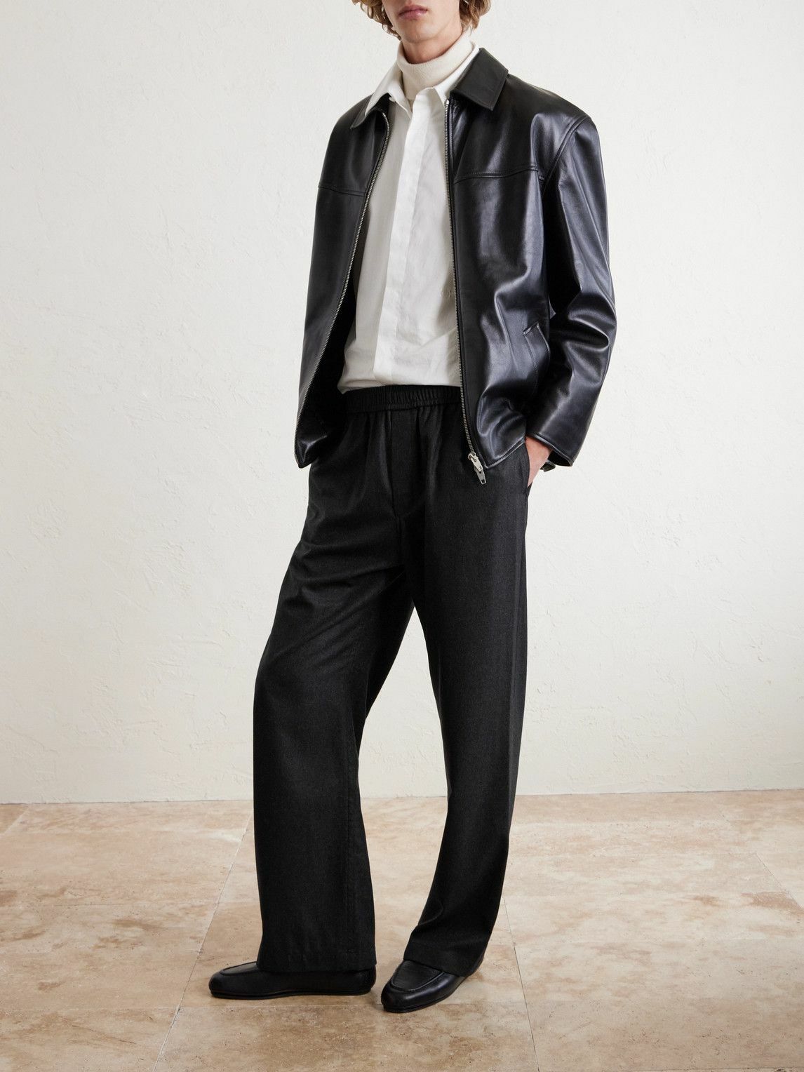 CELINE - Cashmere-Flannel Trousers - Gray