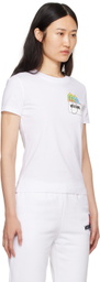 Moschino White Puzzle Bobble T-Shirt