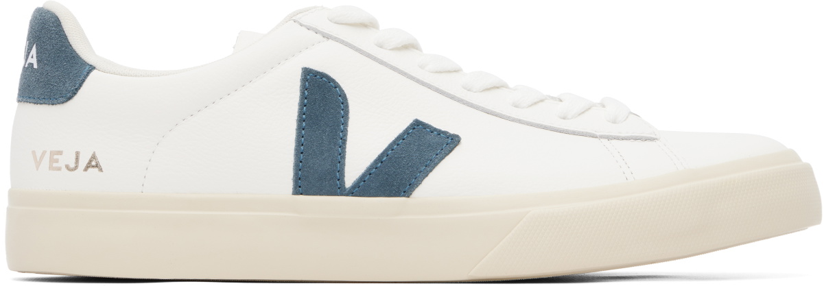 VEJA White Campo Leather Sneakers