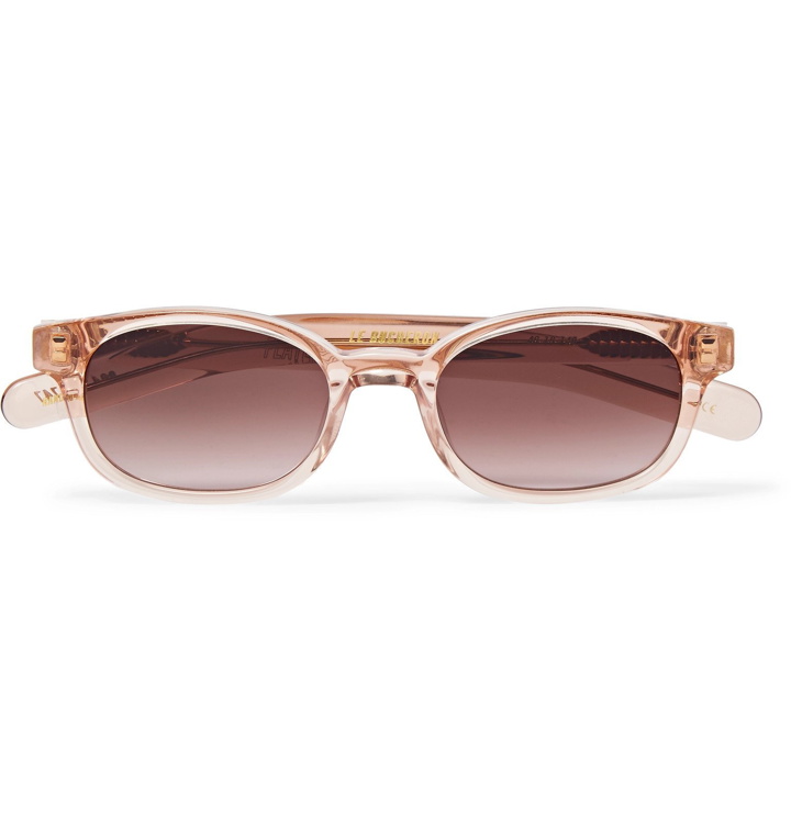 Photo: FLATLIST - Le Bucheron Rectangle-Frame Acetate Sunglasses - Pink