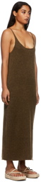 Arch The SSENSE Exclusive Brown Knit Tank Dress