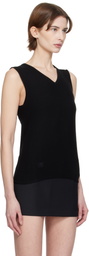 Fax Copy Express Black V-Neck Vest
