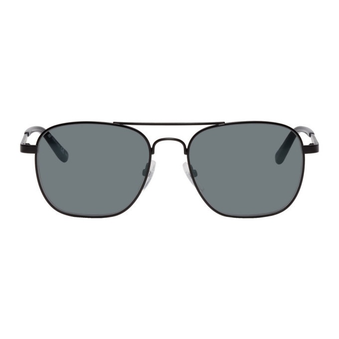 Photo: Balenciaga Black Classic Aviator Sunglasses