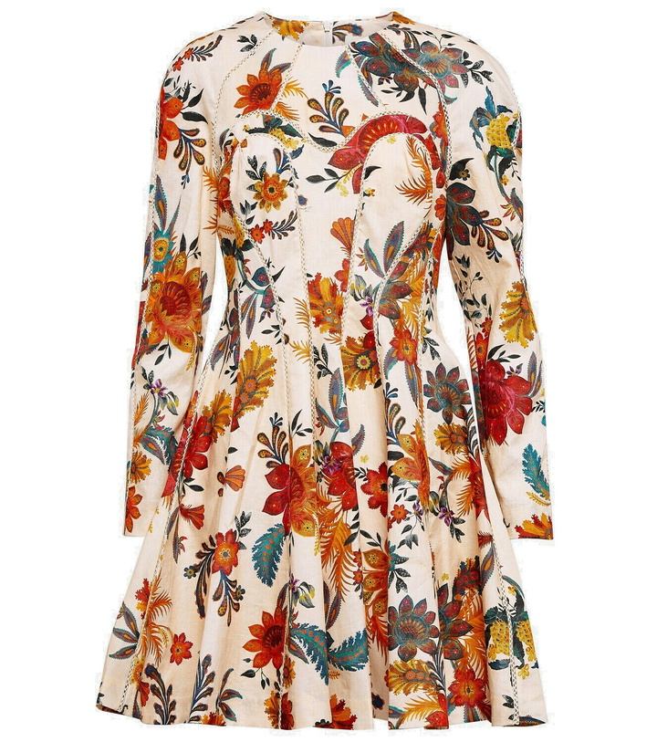 Photo: Zimmermann Ginger floral linen minidress