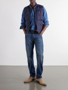 Fortela - Quilted Shell Down Gilet - Blue