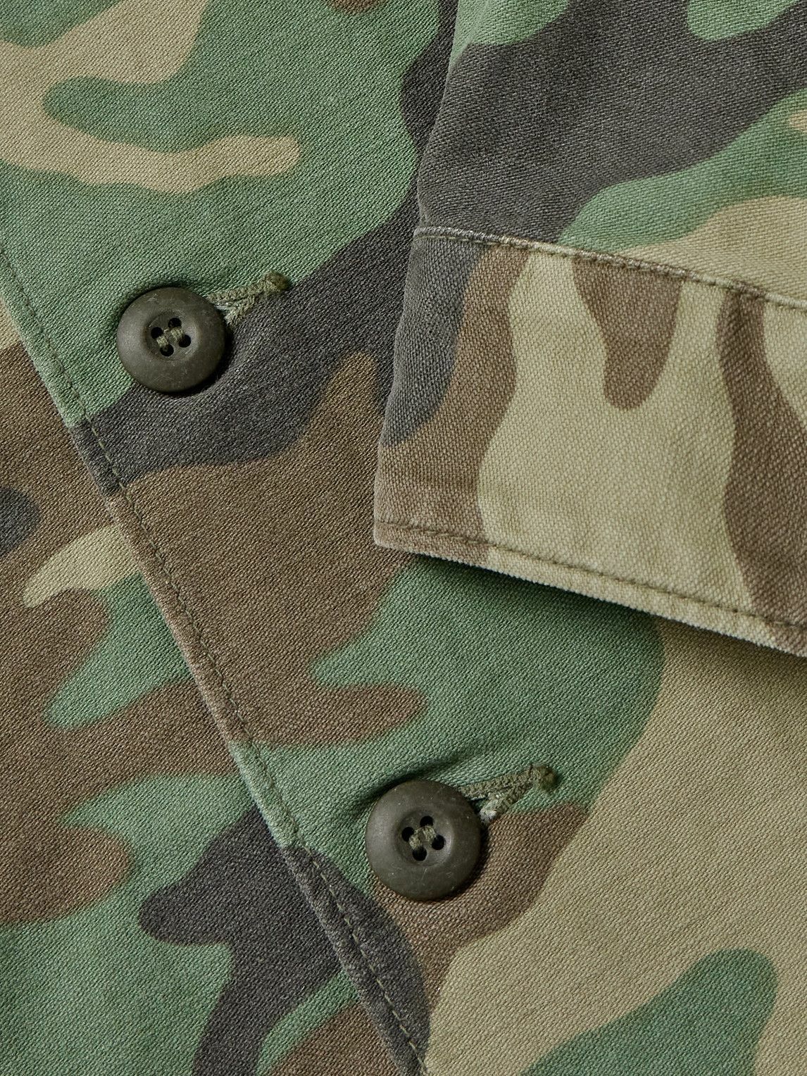 OrSlow - Woodland Camouflage-Print Cotton-Canvas Shirt