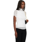 ISSEY MIYAKE White Chiffon Twist T-shirt