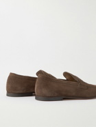 Tod's - Suede Penny Loafers - Brown